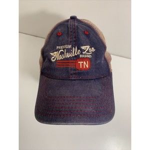 Premium Nashville Zoo Brand TN Tennessee Patch Denim Mesh Trucker  Strap Hat Cap